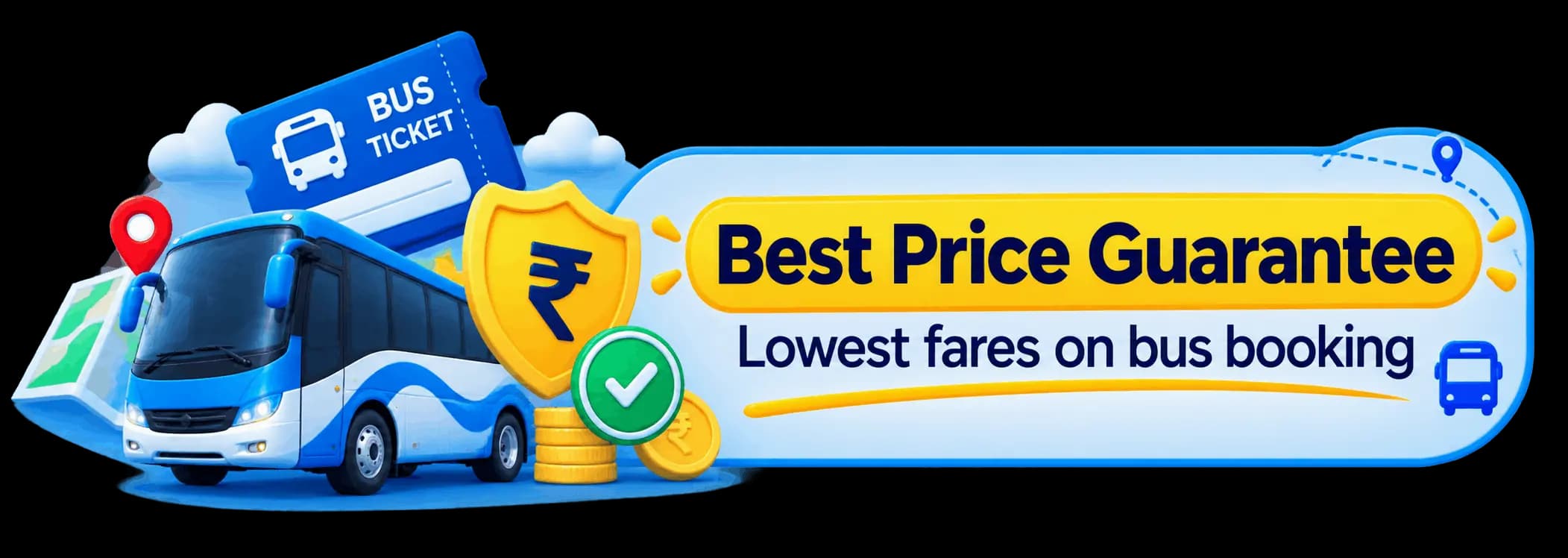 Lowest fares on bus booking